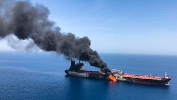 Two oil tankers attacked in the Gulf of Oman
