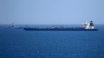 Iran claims it successfully seized a foreign oil tanker in the Gulf