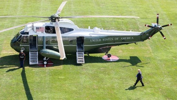Trump’s new helicopter has a flaw: It scorches the White House lawn