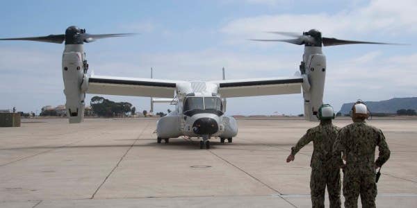 The Navy’s new Osprey is officially here to drop you off at sea