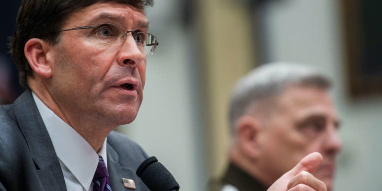The US military has been hitting the Taliban harder since peace talks fell through, Esper says