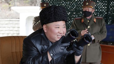 North Korea test-fires three short-range missiles into the sea