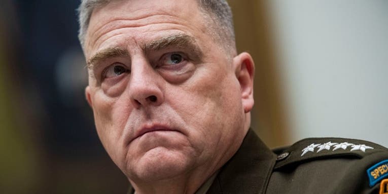 Top general appears to be at odds with the White House over the Afghanistan withdrawal plan