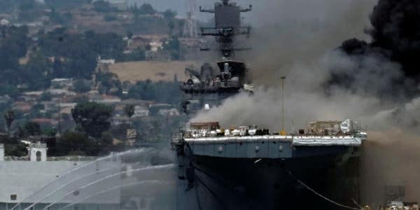 Navy: Origin of USS Bonhomme Richard fire still unknown
