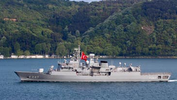 Greek and Turkish warships involved in ‘mini collision’ amid tensions in the Mediterranean