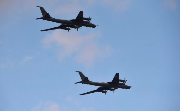 Two Russian spy planes flew just off the Alaskan coast last week