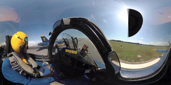 A pair of Blue Angels jets got a little too close for comfort during training in Florida