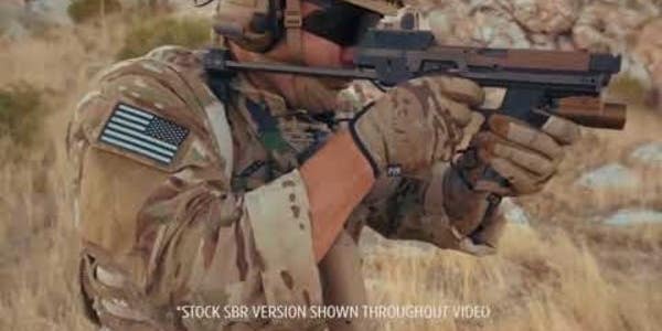 This elegant system converts the Army’s new sidearm into a beastly personal defense weapon