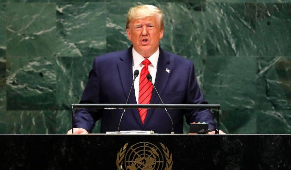 Trump denounces Iran’s ‘blood lust’ at the UN