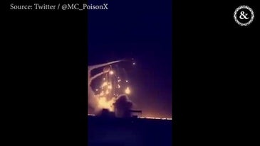 VIDEO: A Patriot missile intercepts incoming rockets over Riyadh, Saudi Arabia in March 2018