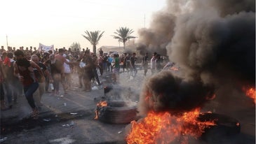 Blasts rock Baghdad’s Green Zone as death toll from Iraq protests rises