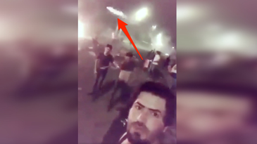 Video appears to show RPG flying past man’s head as he documents Iraq’s deadly protests