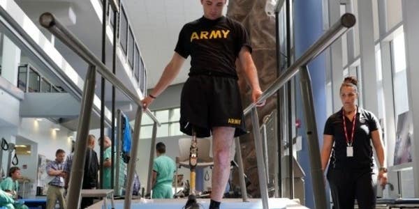 We salute the soldier who sacrificed his leg to save his battle buddies during a tank accident
