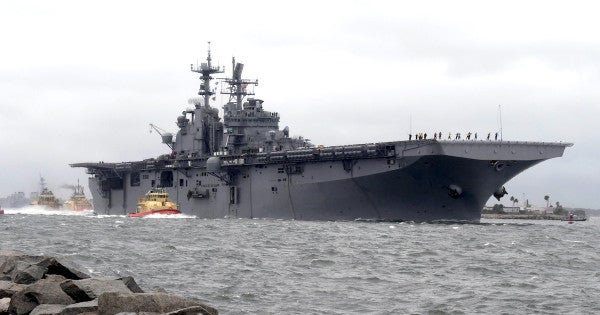 11 sailors injured in fire aboard amphibious assault ship Iwo Jima