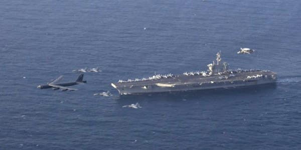 A Navy carrier strike group just rolled up on Iran’s doorstep
