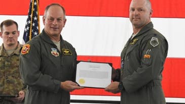 Two A-10 pilots receive the Distinguished Flying Cross for rescuing troops under heavy fire in Afghanistan