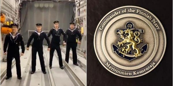 We salute the Finnish sailors who earned a challenge coin for going viral as hell on TikTok