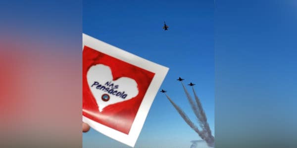 Blue Angels fly missing man formation in honor of Pensacola shooting victims