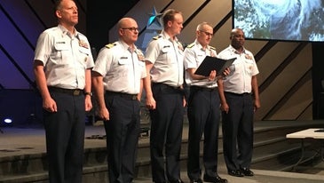 Coast Guard pilot awarded Distinguished Flying Cross for saving lives during Hurricane Harvey