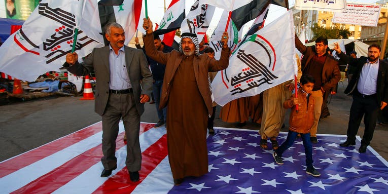 Iraqi militias agree ‘conditional ceasefire’ in return for timeline for withdrawal of US troops