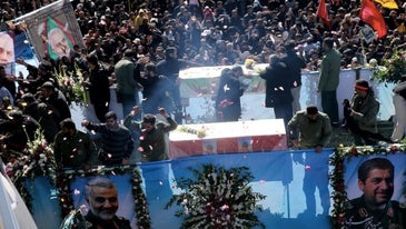 At least 50 killed in stampede at Qasem Soleimani's funeral