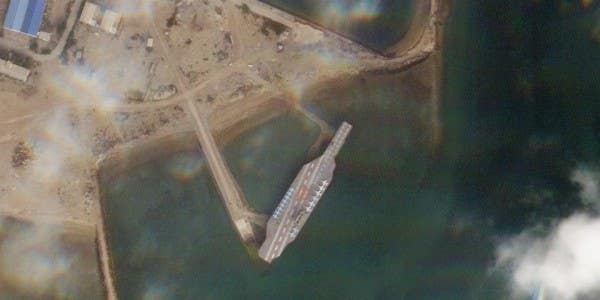It looks like Iran is ready to start bombing its fake aircraft carrier again
