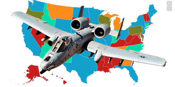 BRRRT vs. BRRAPP: How Americans describe the glorious sound of the A-10 firing, in 2 maps