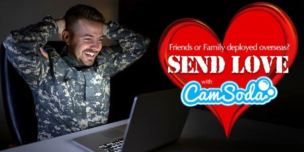 An adult website is offering deployed troops free ‘live chats’ with porn stars on Valentine’s Day
