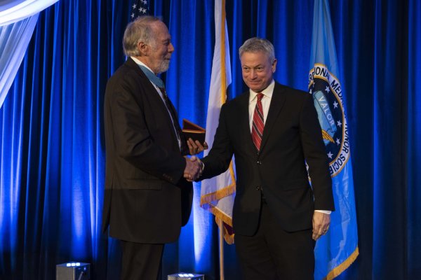 Gary Sinise was just honored with the Congressional Medal of Honor Society’s Patriot Award