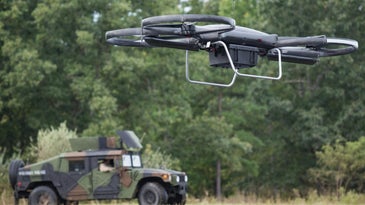 The Army is testing ammo-hauling drones to resupply soldiers during a firefight