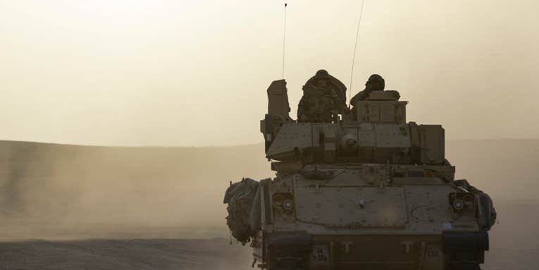 The US is sending Bradley Fighting Vehicles back into Syria for additional force protection