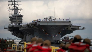 Eisenhower carrier strike group returns home after record-breaking 7 months at sea avoiding COVID-19