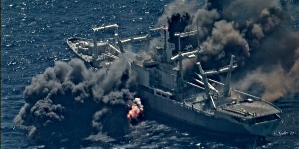 Watch the Navy blow the hell out of a warship in a not-so-subtle message to China