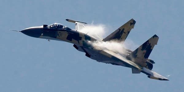A Russian fighter jet buzzed a US aircraft by flying inverted just 25 feet in front of it