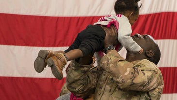 82nd Airborne soldiers return home from sudden deployment to the Middle East