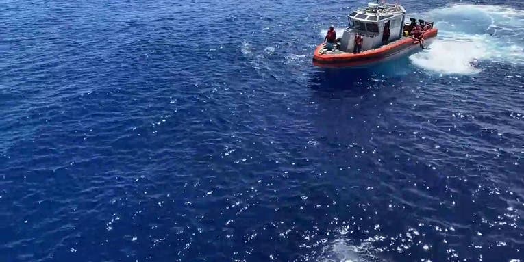 Coast Guard cutter crew encounters shark during swim call while patrolling Oceania