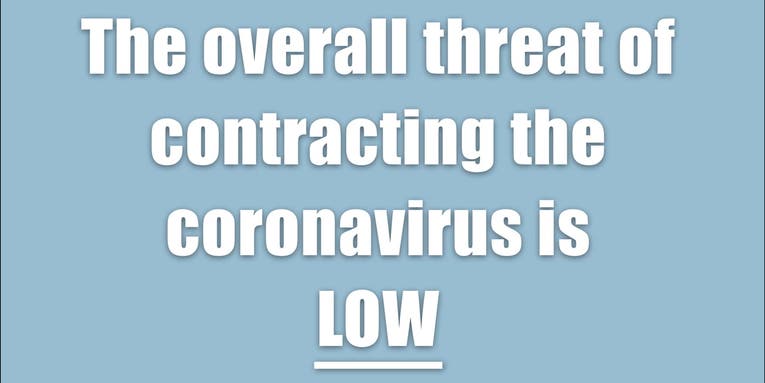 Navy issues guidance on how service members can keep themselves safe from coronavirus.