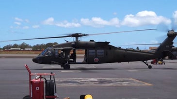 Black Hawk flight over Hawaii