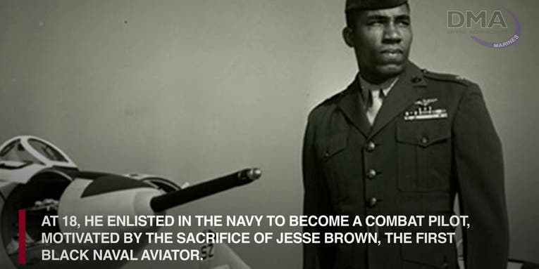 Lt. Gen. Frank E. Petersen Jr., the first black Marine pilot and general