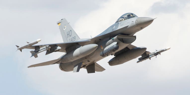 An F-16 strafed and killed a civilian contractor during a training exercise. His widow sued the US for millions and won