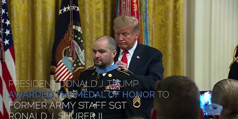 Former Green Beret Ron Shurer receives the Medal of Honor