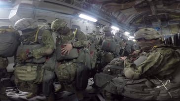 Watch Army paratroopers drop into Guam as part of a training exercise