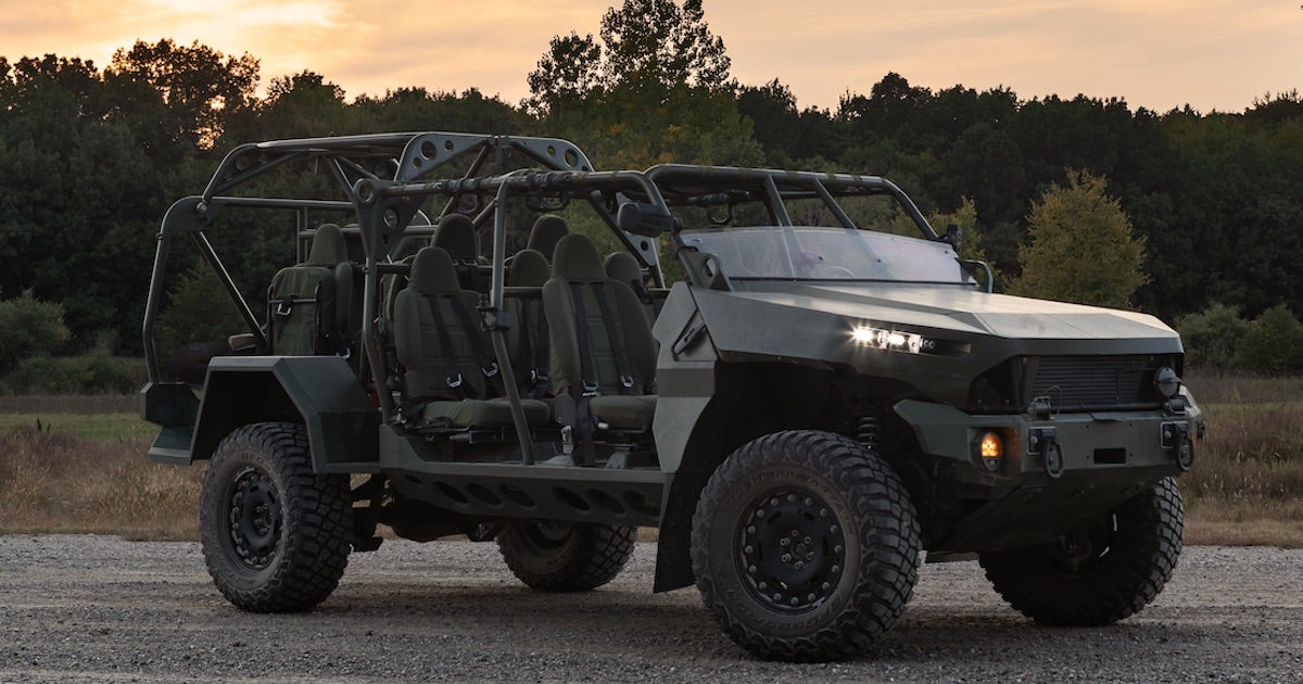 An Infantry Squad Vehicle from GM Defense