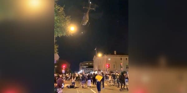 National Guard investigating whether low-flying helicopter was used to intimidate protesters