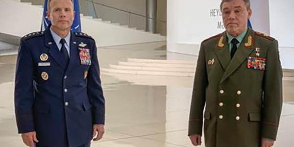 A top NATO general met with his Russian counterpart. The photo couldn’t be more awkward