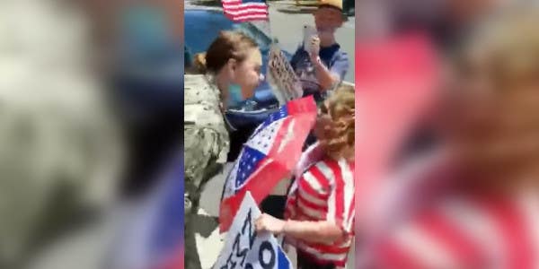 Navy petty officer under investigation for yelling ‘f*ck Trump’ at protestors while in uniform