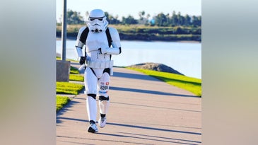 Navy corpsman rucks and runs in stormtrooper gear to raise money for charity