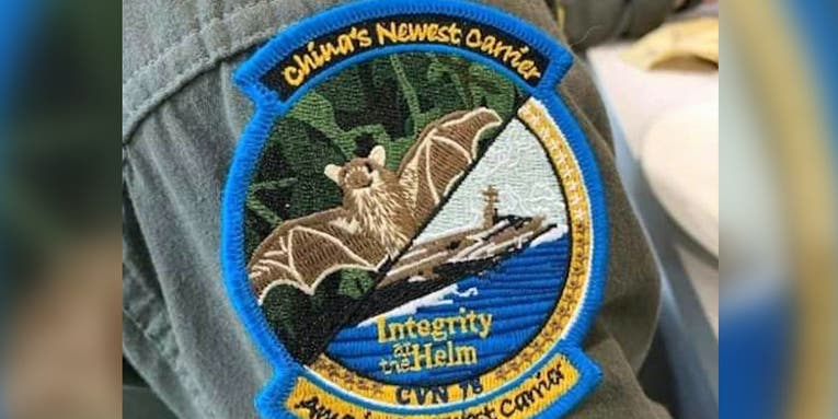 USS Gerald R Ford aviators counseled for wearing patch depicting bat as ‘China’s Newest Carrier’