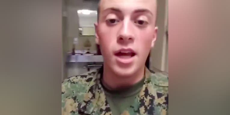Meet the (probably soon to be former) Marine who just dropped a not-so-hot racist track on Instagram