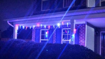 A mother says these patriotic lights honor her soldier son. Her HOA says they're a violation